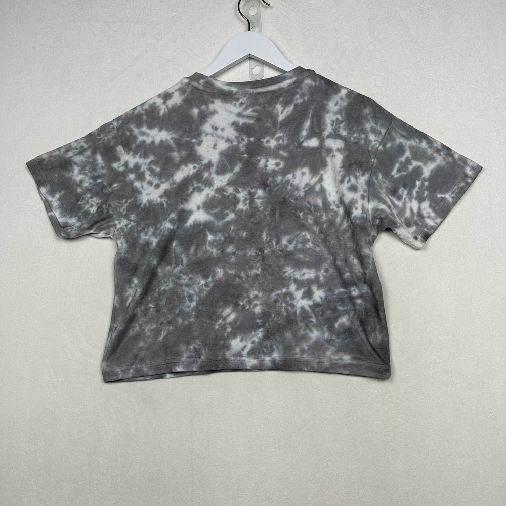 NWT AC/DC Sz S Tie Dye Short Sleeve Jeweled Studded Spellout Concert Tee Shirt - Picture 9 of 10